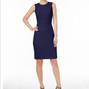 Calvin Klein Dress, Indigo (Navy) Blue, Sheath, 2